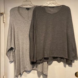 Cotton On 2 tops. Lightweight. Dark grey and light grey. Sold as set..